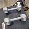 Image 2 : PAIR OF 10LB DUMBELLS