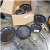 Image 1 : LOT OF VARIOUS COOKWARE POTS, PANS. ETC