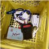 Image 2 : CRATE OF ASSORTED SUNGLASSES, XANTREX INVERTER, VINTAGE VIEWMASTRER (CRACKED) AND MORE