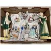 Image 1 : TRAY OF COLLECTIBLE FIGURES INCLUDING MINI ROYAL DOULTON "SOUTHERN BELLE"