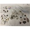 Image 1 : LOT OF BROACHES AND EARRINGS AND MISC JEWELRY