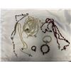 Image 1 : LOT OF ROSARY BEADS AND PEARL NECKLACES