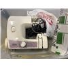 Image 1 : BROTHER SEWING MACHINE AND BOX OF SEWING ACCESSORIES