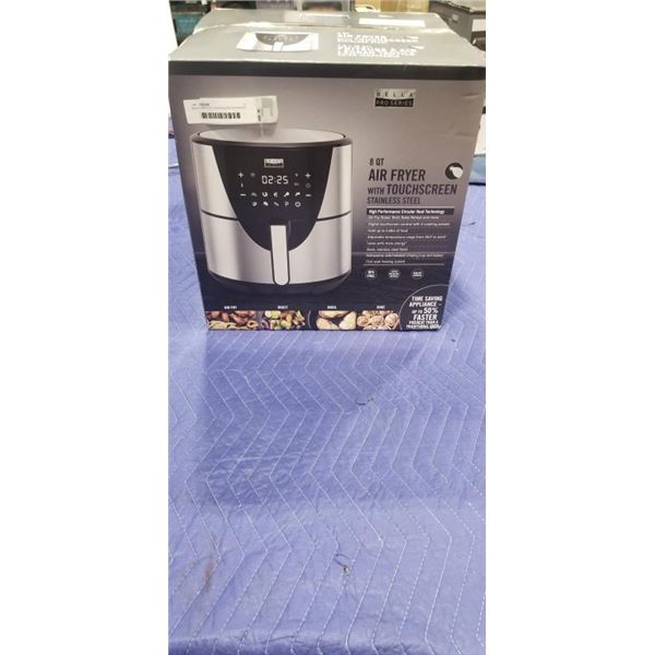 BELLA PRO TOUCHSCREEN AIR FRYER 8QT - TESTED WORKING, RETAIL $239