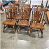 Image 1 : 6 SOLID WOOD DINING CHAIRS