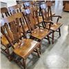 Image 2 : 6 SOLID WOOD DINING CHAIRS