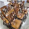 Image 4 : 6 SOLID WOOD DINING CHAIRS