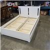 Image 1 : WHITE IKEA DOUBLE SIZE BEDFRAME W/ STORAGE