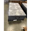 Image 1 : FLOOR MODEL/AS NEW APEX SINGLE SIZE MATTRESS W/ BOX SPRING AND ROLLER FRAME