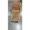 Image 2 : WOOD OUTDOOR FOLDING PATIO LOUNGER