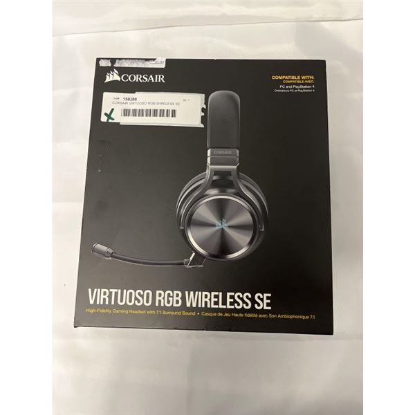 CORSAIR VIRTUOSO RGB WIRELESS SE GAMING HEADSET TESTED AND WORKING - RIGHT EARPIECE CLIPS BROKEN - R