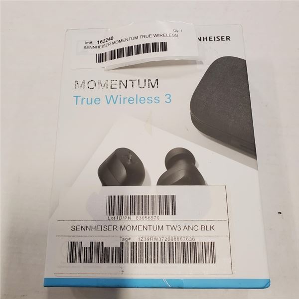 SENNHEISER MOMENTUM TRUE WIRELESS AND NOISE CANCELLING HEADPHONES - TESTED WORKING - RETAIL $379