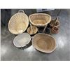 Image 1 : LOT OF NEW WICKER BASKETS