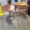 Image 1 : UNIQUE TRIANGULAR PARLOUR TABLE AND OVAL TABLE