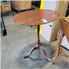 Image 2 : UNIQUE TRIANGULAR PARLOUR TABLE AND OVAL TABLE