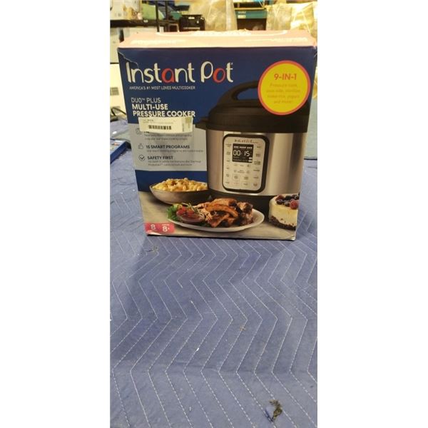 INSTANT POT DUO PLUS 9IN1 PRESSURE COOKER 8QT - TESTED WORKING, RETAIL $209