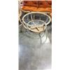Image 4 : 2 BAMBOO SWIVEL CHAIRS AND LOVE SEAT W/ CUSHIONS