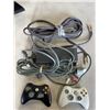 Image 2 : XBOX 360 W/ GAMING CONTROLLERS, CORDS, ETC