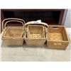 Image 2 : LOT OF NEW WICKER BASKETS