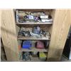 Image 2 : WOODEN CABINET WITH ASSORTED TOOL BITS/PARTS AND MISCELLANEOUS