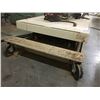 Image 2 : HYDRAULIC SCISSOR-LIFT MOBILE METAL PLATFORM TABLE-APPROX.3FT X 6FT