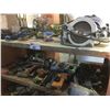 Image 2 : METAL MOBILE SHELF UNIT WITH CONTENTS- (4) SHELVES OF ASSORTED POWER TOOLS