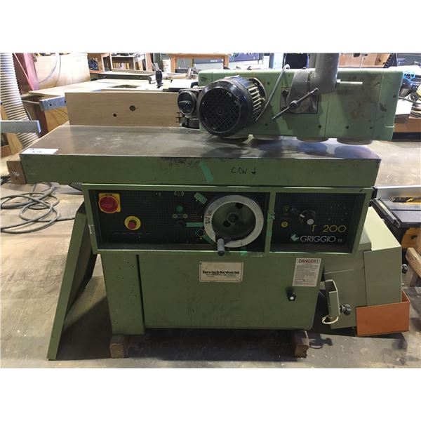 GRIGGIO MODEL T 200 INDUSTRIAL SHAPER