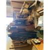 Image 5 : CANTILEVER MATERIAL STORAGE RACKING SYSTEM STACKED W/ ASSORTED HARDWOOD BOARDS (APPROX. 12'H)