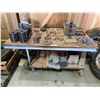 Image 1 : STEEL MOBILE WORK BENCH WITH CONTENTS - ASSORTED SHAPER CUTTERS, PLANER CUTTERS, INSERTS &