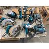 Image 1 : GROUP OF MAKITA POWER TOOLS -INCLUDING SAWS, PLANER, DRILLS & BATTERIES