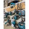 Image 2 : GROUP OF MAKITA POWER TOOLS -INCLUDING SAWS, PLANER, DRILLS & BATTERIES