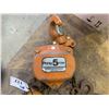 Image 1 : ORANGE INDUSTRIAL 5 TON CHAIN HOIST
