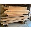 Image 2 : SINGLE SIDED CANTILEVER MATERIAL STORAGE RACK WITH APPROX. 3 PALLETS OF ASSORTED HARDWOOD