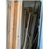 Image 2 : GROUP OF APPROX.30 WOODEN DOORS & WEATHERSTRIPPING - VARIOUS HARDWOOD TYPES & SIZES