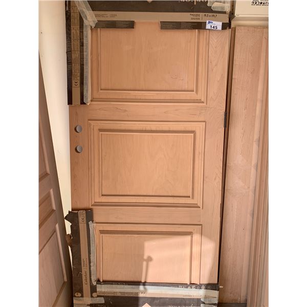 1 SOLID MAHOGANY WOODEN DOOR (APPROX. 19.5" X 119.7)