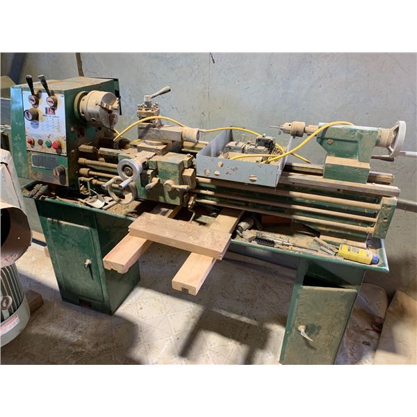 GREEN INDUSTRIAL ( MODEL: LD- 1340GH) LATHE MACHINE *UPSTAIRS*