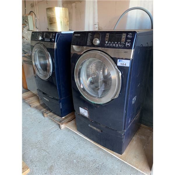 SAMSUNG (BLUE) FRONT LOAD WASHER & DRYER SET