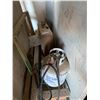Image 2 : GROUP OF MISCELLANEOUS ITEMS-PROPANE TORCH, BOX OF JOIST HANGERS, ROLLING MATERIAL CART, ETC