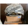 Image 3 : GROUP OF MISCELLANEOUS ITEMS-PROPANE TORCH, BOX OF JOIST HANGERS, ROLLING MATERIAL CART, ETC