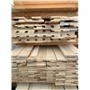 Image 2 : PALLET OF ASSORTED WOODEN DOOR STOCK MATERIAL - HARDWOOD DOORS AND HEADER JAM
