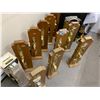 Image 3 : GROUP OF 12 BRASS FINISH EXTERIOR DOOR HANDLE SETS