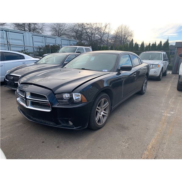 *TOW* *R* 2013 DODGE RAM CHARGER, 4DR SEDAN, BLACK, VIN 2C3CDXHG6DH710666,