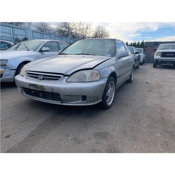 *TOW* *R* 1999 HONDA CIVIC, SI , 2DR, GREY, VIN 1HGEJ8224XL809043,