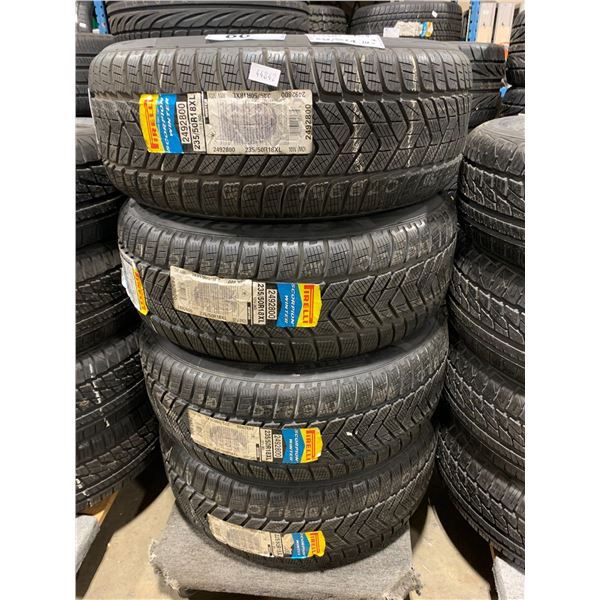 SET OF 4 PIRELLI  235/50 R18 101V M+S PERFORMANCE VEHICLE TIRES ** 4 WHEEL DOLLY NOT INCLUDED **