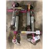 Image 2 : PAIR OF PURPLE INDUSTRIAL GO JACK CAR MOVING DOLLIES