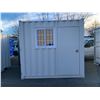 Image 2 : 9FT GREY OFFICE STORAGE SHIPPING CONTAINER 107.5"L X 88"W X 98.5"H