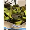 Image 1 : BOX OF ASSORTED E-TRACK COMMERCIAL INDUSTRIAL TRUCK TRANSPORT STRAPS
