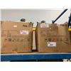 Image 1 : 2 BOXES OF WHITE SIZE XL PROTECTIVE DISPOSABLE COVERALLS