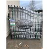Image 2 : GREATBEAR 14' BI-PARTING METAL DRIVEWAY GATE, OVAL DEER ARTWORK IN CENTER
