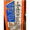Image 2 : WERNER 6' ORANGE FIBERGLASS / ALUMINUM INDUSTRIAL STEP LADDER